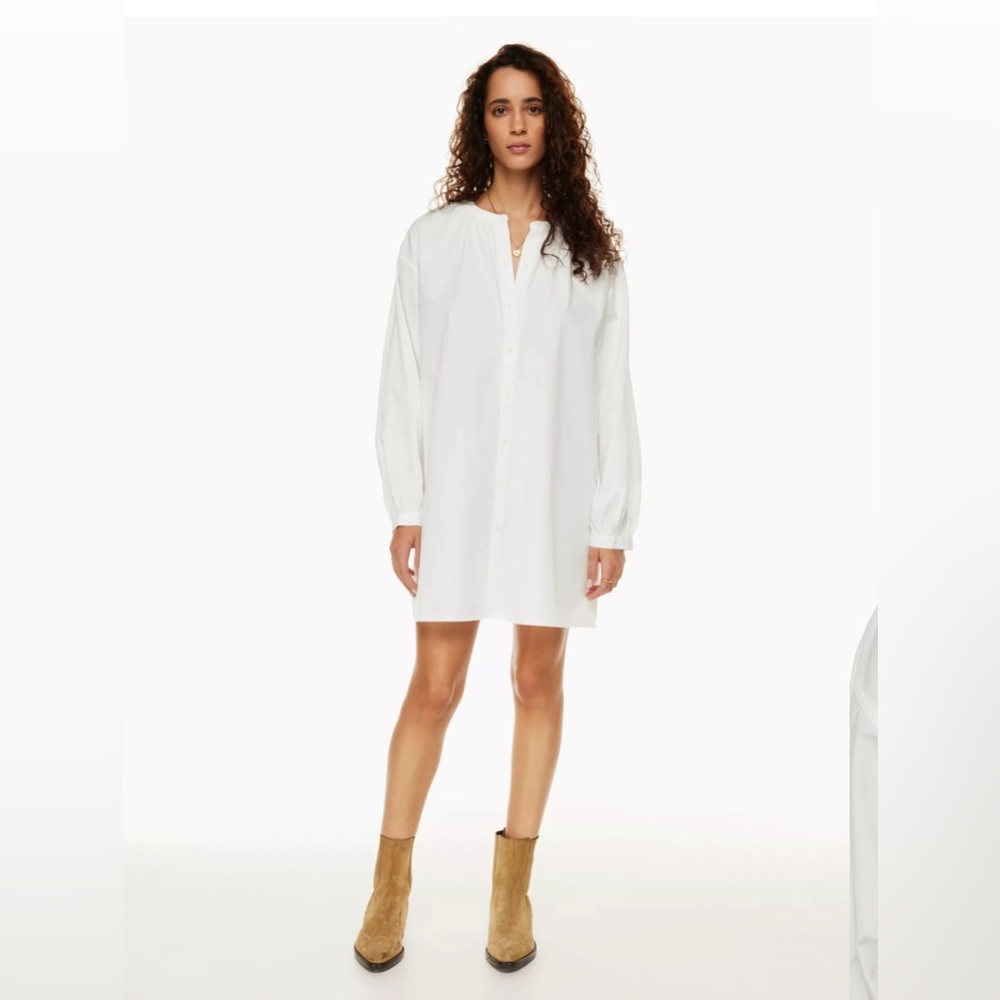 NWT Wilfred Free Tanaro Poplin Dress size M White